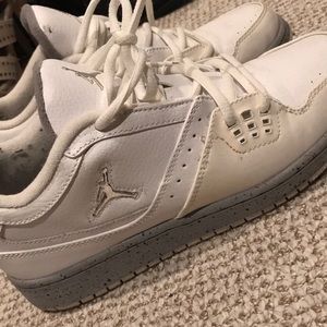 White and off white Jordan’s